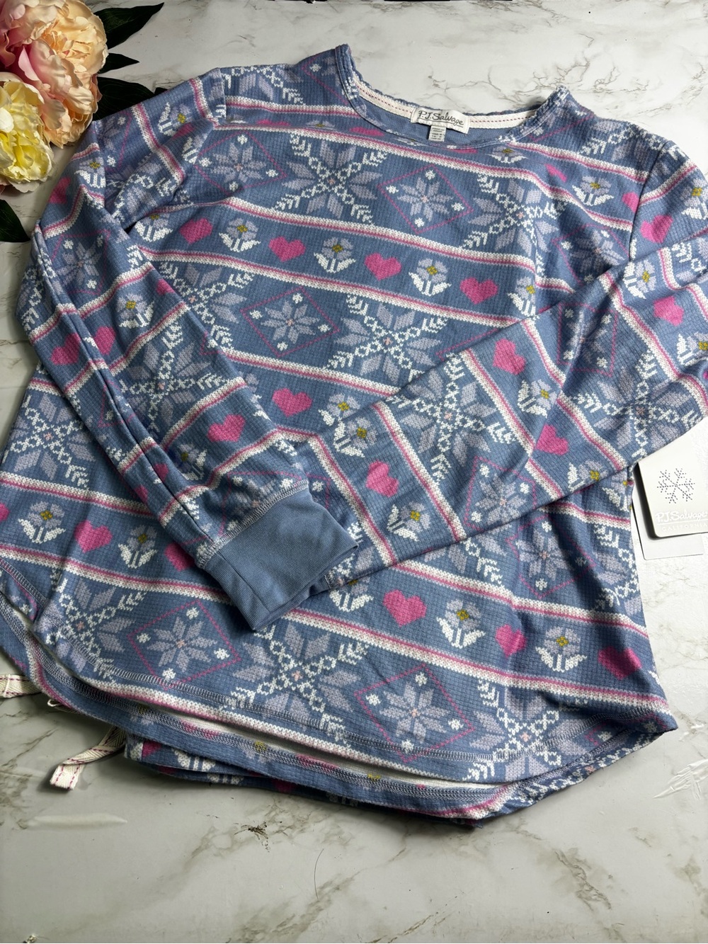 PJ Salvage Womens Mountain Bound Print Pajama Set Size Small New WIth Tags